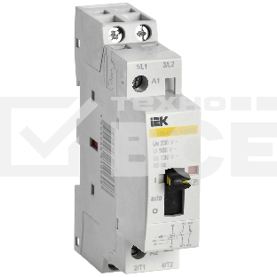 Контактор модульный с ручным упр. IEK KARAT КМ20-11МР AC KARAT