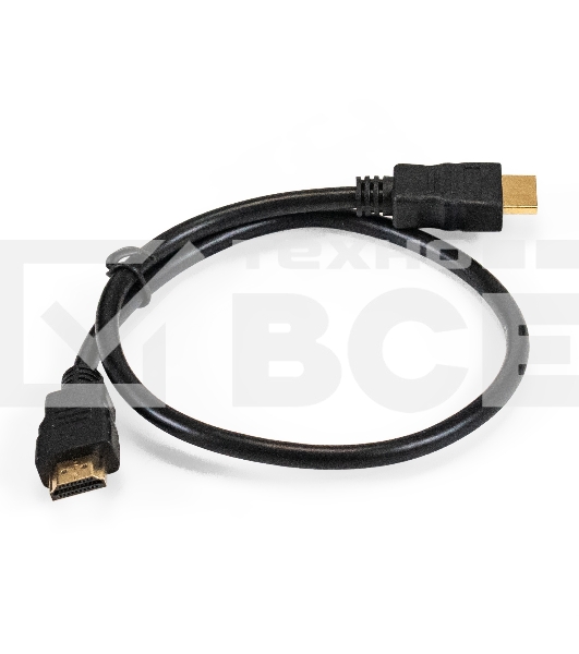 Кабель HDMI ExeGate EX-CC-HDMI-0.5 (19M/19M, 0,5м, v1.4b, позолоченные контакты)