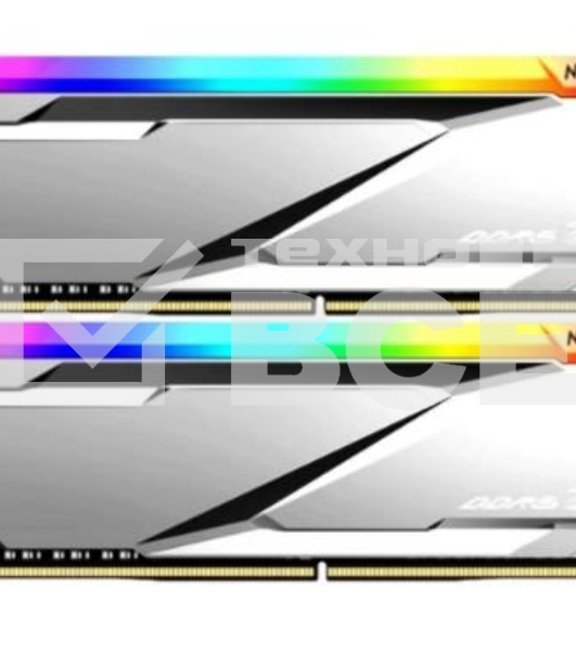 Оперативная память NETAC, DDR5, 32GB (2x16GB), 6200MHz, CL32, с радиаторами, RGB, серебристый