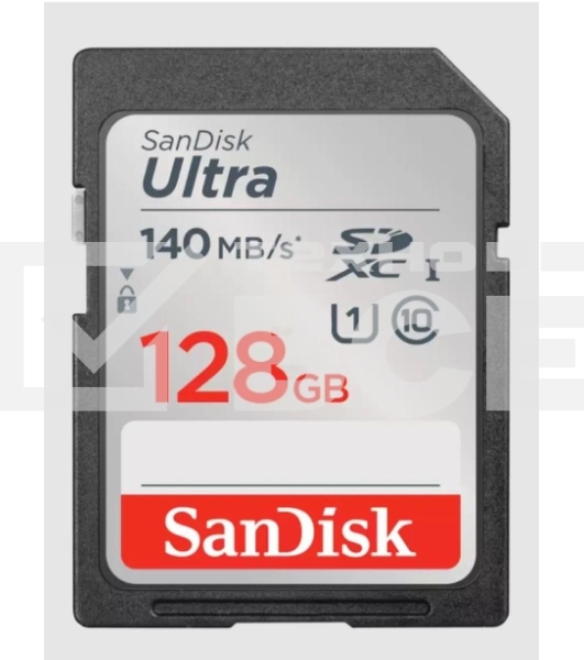 Флеш карта SD 128GB SanDisk SDXC Class 10 UHS-I Ultra 140MB/s