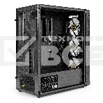 Компьютерный корпус Miditower ExeGate EVO-5001A-500NPX (ATX, БП 500NPX с вент. 12 см, 2*USB+1*USB3.0+HD Audio, черный, 3 вент.12см с RGB подсветкой, боковая панель - закаленное стекло), фото4