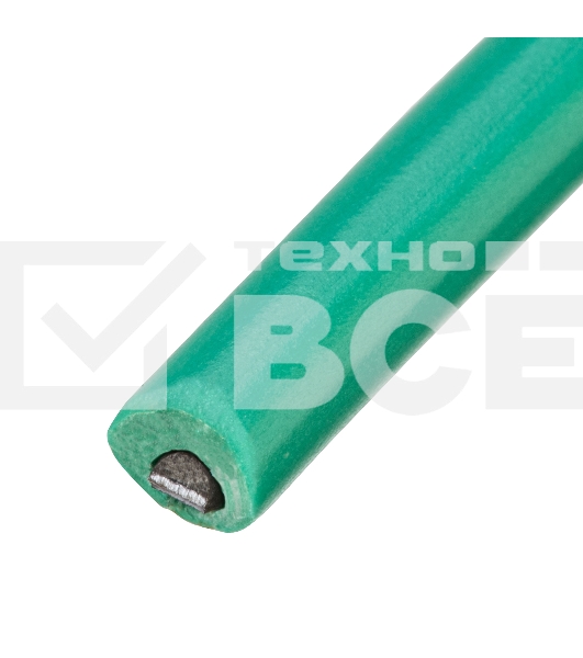 Проволока для подвязки Сибртех, стальная в ПВХ (зеленый) 25 м, внутр. 1,6 мм / внеш. 3,0 мм