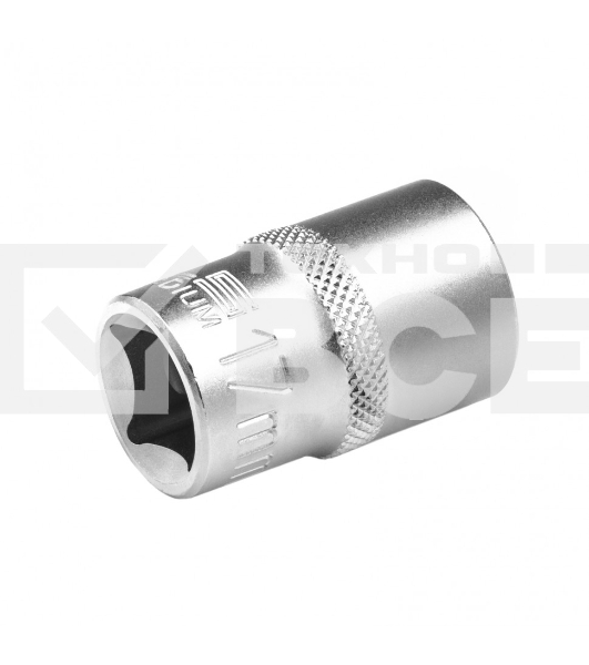 Головка торцевая, 17 мм, 12-гранная, CrV, под квадрат 1/2