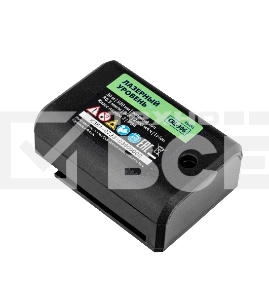 Лазерный уровень CRL-30G, 30 м, зеленый луч, акк. Li 2400 mah, резьба 5/8