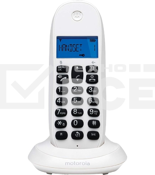 Радиотелефон Dect Motorola C1001СB+ белый АОН