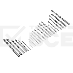 Набор сверл Matrix комб.,мет.1-6мм,бет.3-8мм,дер.3-8мм, перки,бит.30шт,адап.,голов.8шт,71пр., PRO, фото9