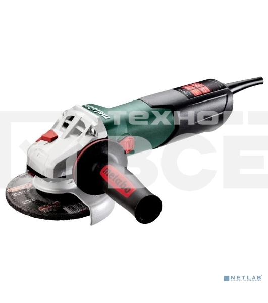 Углошлифовальная машина Metabo WEV 11-125 Quick 1100Вт 10500об/мин рез.шпин.:M14 d=125мм (603625000)