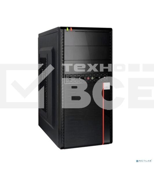 Компьютерный корпус Minitower ExeGate BA-204U (mATX, без БП, 2*USB+2*USB3.0, аудио, черный)