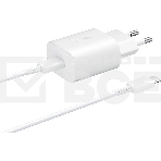 Сетевое зарядное устройство Samsung Adapter 25W Type C с кабелем белый (EP-TA800XWEGWW), фото2