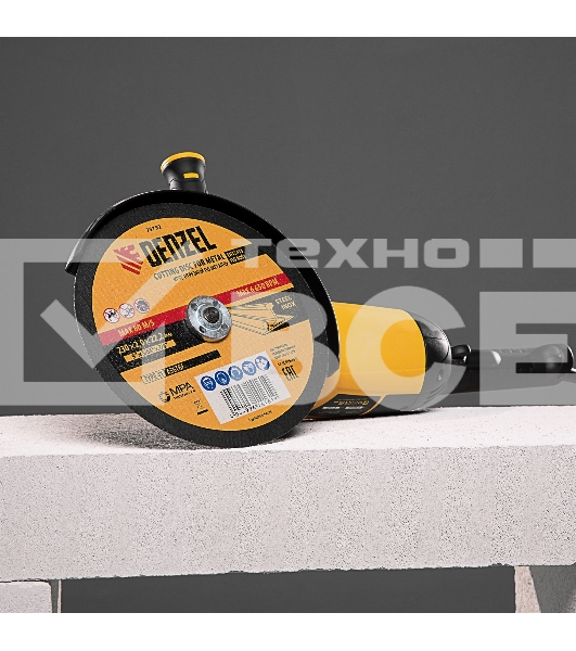 Круг отрезной по металлу Denzel 230 х 2,0 х 22,2 мм, A36TBF, в метал. банке, 5 шт.