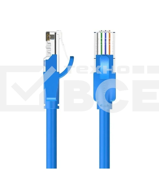 Патч-корд Vention прямой UTP cat.6, RJ45 - 3м. Синий