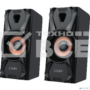 Акустическая система CBR CMS 720, 2.0, питание USB, 2х3 Вт (6 Вт RMS), материал корпуса пластик, 3.5 мм линейный стереовход, черный