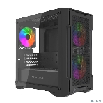 Компьютерный корпус Powercase Mistral Micro X3B ARGb, Tempered Glass, 3x 120мм ARGb PWM Fan, черный, mATX (CMMXB-A3), фото10