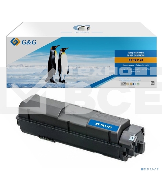 Картридж лазерный G&G GG-TK1170 черный (7200стр.) для Kyocera Ecosys M2040DN/M2540DN/M2640IDW