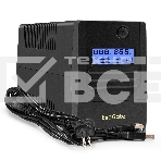 Источник бесперебойного питания ExeGate Smart LB-850.LCD.AVR.4C13.USB (850VA/510W, LCD, AVR, 4*C13, USB, батарея 12V 9Ah, черный), фото 1