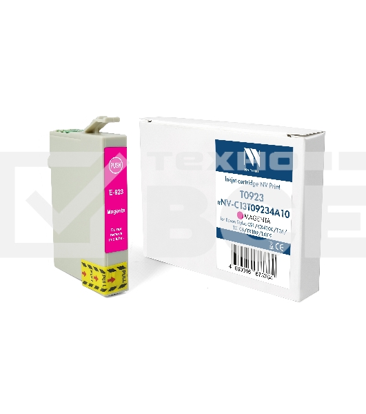 Картридж струйный NVPrint T0923 (NV-C13T09234A10) Magenta для Epson Stylus C91/CX4300/T26/TX106/TX109/TX119 (13.5 мл) совместимый
