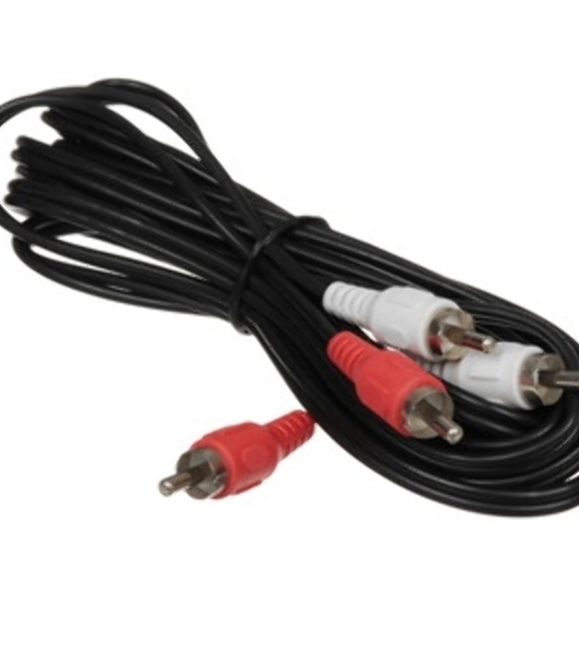 Кабель аудио Cablexpert CCA-2R2R-3M-N, 2xRCA/2xRCA, 3м, черный, пакет
