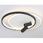 Светильник Ambrella light FL5137/2+2 WH/BK белый/черный 66W 3000K/4200K/6400K+4200K 500*420*130 (ПДУ ИК), фото 1