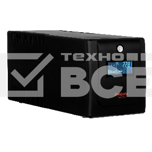 Источник бесперебойного питания ExeGate SpecialPro Smart LLB-1500.LCD.AVR.4SH.USB <1500VA/950W, LCD, AVR, 4*Schuko, USB, Black>
