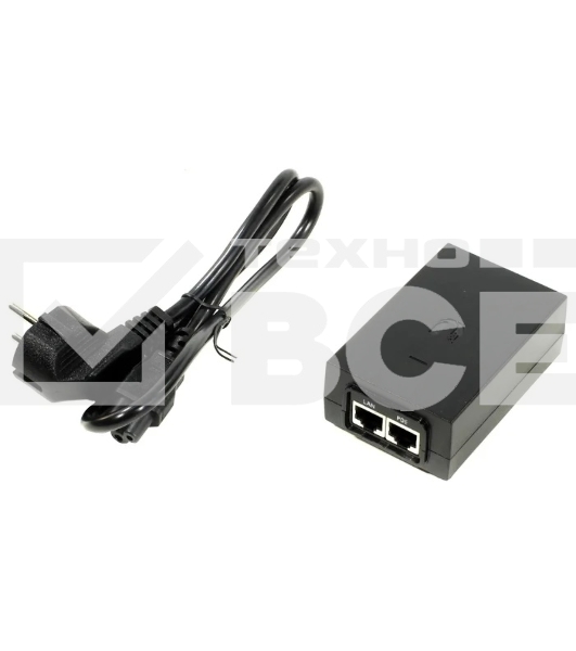 Блок питания [POE-48-24W-G EU] Ubiquiti POE-48-24W-G 48В 0.5А Passive PoE, стандарт передачи данных Gigabit Ethernet(2308)