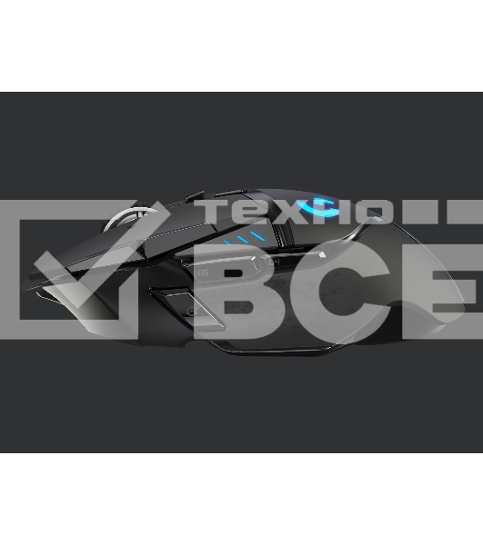 Мышь беспроводная/проводная Logitech G502 LIGHTSPEED черный, 25600 dpi, радиоканал, USB, кнопки - 11