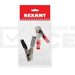 Зажим крокодил Rexant, длина 105 мм, ток 100A, 2 шт., пакет БОПП, фото2