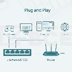 Коммутатор роутер TP-Link LS1005, 5 портов Ethernet 100 Мбит/с, фото11