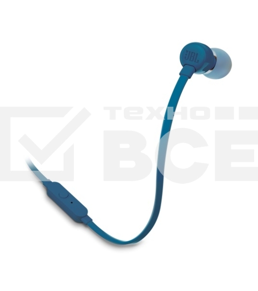 Наушники JBL Tune 110, 3.5 мм, внутриканальные, синий