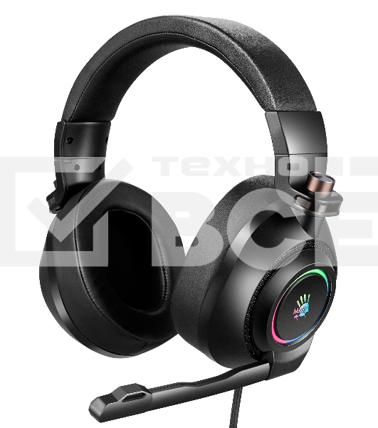 Наушники с микрофоном A4Tech Bloody G580 черный 2м мониторные USB оголовье (G580 USB /BLACK)