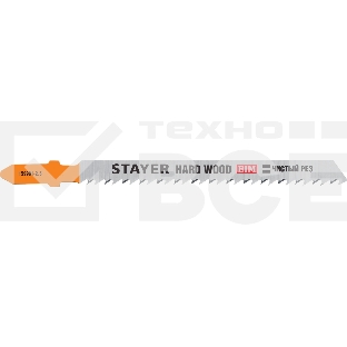 Полотна для эл/лобзика STAYER T101BF, Bi-Metal, по твердому дереву, Т-хвостовик, шаг 2,5мм, 75мм, 2шт, STAYER Professional