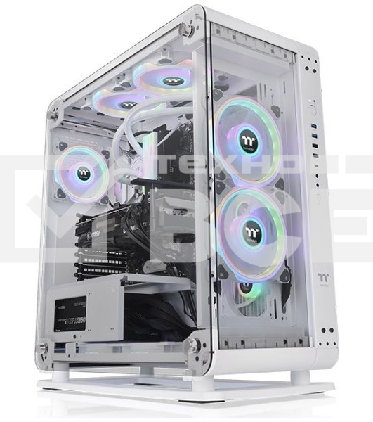 Компьютерный корпус Thermaltake Core P6 TG белый без БП ATX 18x120mm 12x140mm 2xUSB2.0 2xUSB3.0 audio bott PSU