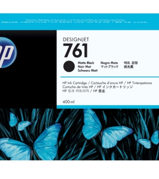 Картридж струйный HP №761 CM991A черный матовый для HP DJ T7100 (400мл)