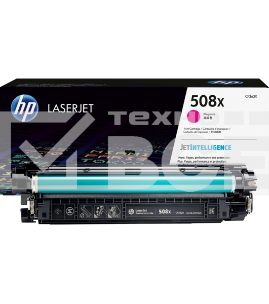 Тонер Картридж HP 508X CF363X пурпурный для HP CLJ M552/M553 (9500стр.)