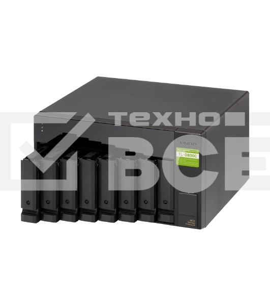 Полка расширения сетевого хранилища без дисков SMB QNAP TL-D800C USB 3.2 Gen 2 Type-C JBOD storage enclosure, 8-tray 3,5