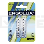 Аккумулятор Ergolux AAA-1100мА.ч Ni-Mh BL-2 NHAAA1100BL2 1.2В (блист.2шт), фото 1