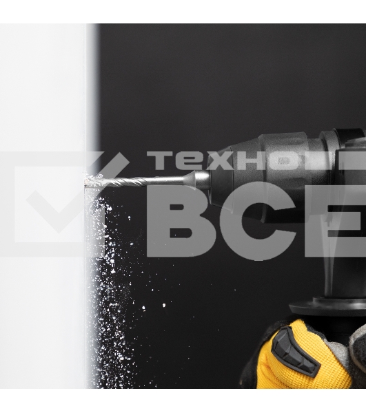 Бур по бетону , двойная спираль, Cobalt W-tip, 4x110 мм, SDS PLUS Denzel