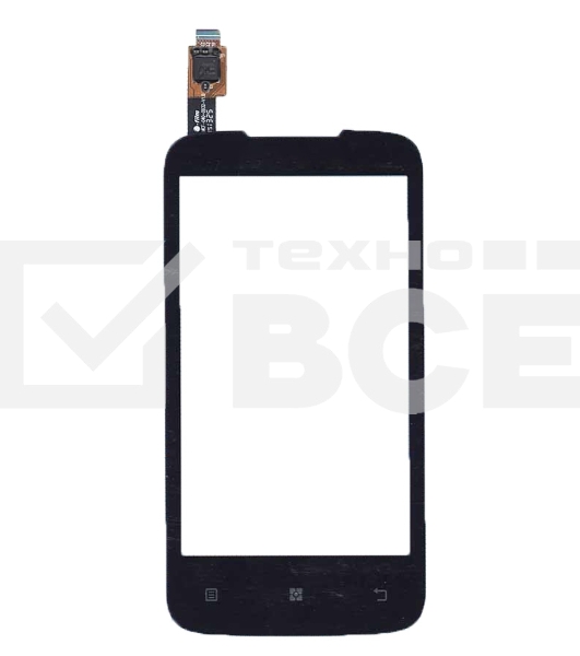 Сенсорное стекло (тачскрин) для Lenovo A376, черное