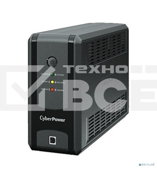Источник бесперебойного питания CyberPower Line-Interactive UT850EG, 850VA/425W, USB/RJ11/45, (3 EURO)