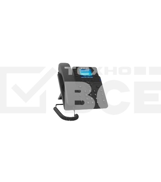 IP-телефон Flat-Phone B6: 6 SIP-аккаунтов, 2 порта 10/100/1000BASE-T (RJ-45), ЖК-дисплей, PoE