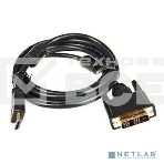 Кабель DVI Buro HDMI19 (m)/DVI-D(m) 5м феррит.кольца Позолоченные контакты, фото2