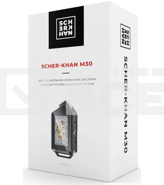 Автосигнализация Scher-Khan М30 Компл. 2.0 Compact с обратной связью + дистанционный запуск+ Bluetooth+GSM брелок с ЖК дисплеем