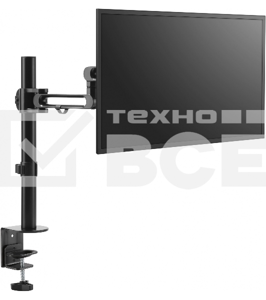 Кронштейн для мониторов Ultramounts UM736 черный 17'-32' макс. 8кг крепление к столешнице поворот и наклон