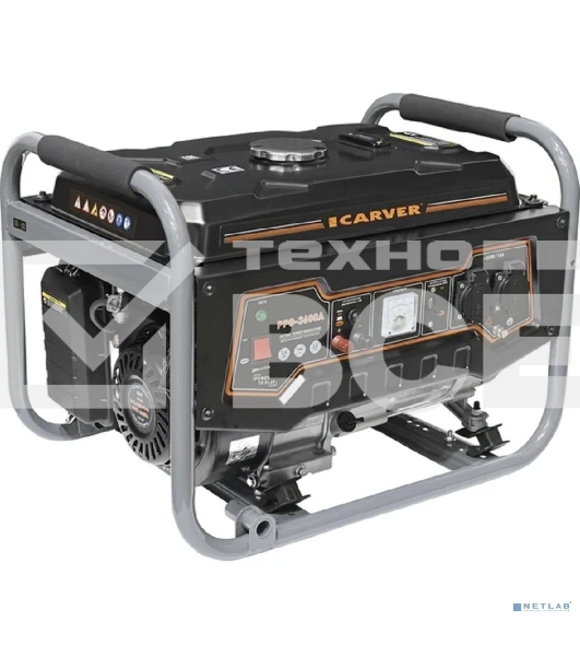 Электрогенератор бензиновый Carver PPG-3600A, 2.8 кВт, 67 дБ, 40 кг