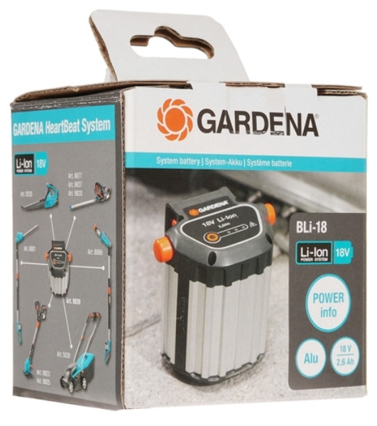 Аккумулятор для Gardena 8835-20, 8835-U, 8839-20 3000mAh 18V Li-ion