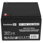 Комплект источника бесперебойного питания Exegate EX295986RUS + батарея 26Aч EX282970RUS 1шт (инвертор, синус, для котла) ExeGate SineTower SZ-600.LCD.AVR.1SH <600VA/360W, чистый синусоида, LCD дисплей, AVR, 1*Schuko, линейно-интерактивный, Black> + батарея ExeGate DT 1226 (12В, 26Ач) 1шт, фото7