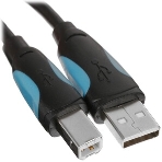Кабель Vention USB 2.0 AM/BM - 3 м. черный VAS-A16-B300, фото7