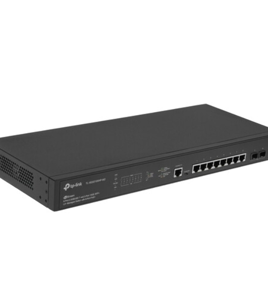 Коммутатор управляемый TP-Link SG3210XHP-M2 JetStream уровня 2+ с 8 портами PoE+ 2,5 Гбит/с и 2 портами SFP+
