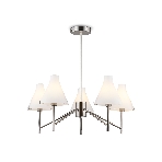 Люстра Ambrella light LH57123/5 SN/FR никель/белый матовый E14/5 max 40W D650*590, фото8