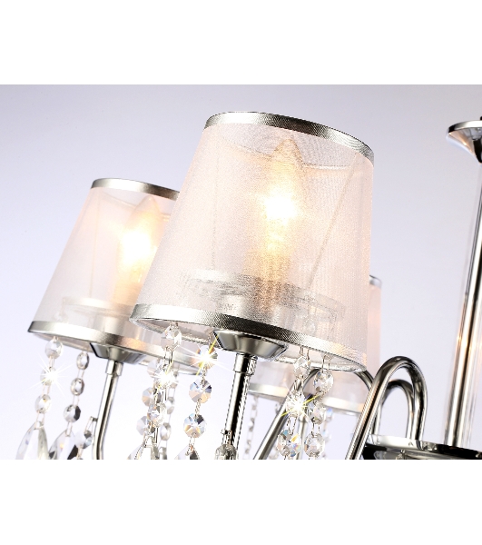 Светильник Ambrella light TR4588/6 CH/SL хром/серебро E14/6 max 40W D660*570