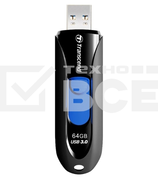 Флэш Диск Transcend USB Drive 64Gb JetFlash 790 TS64GJF790K {USB 3.0}